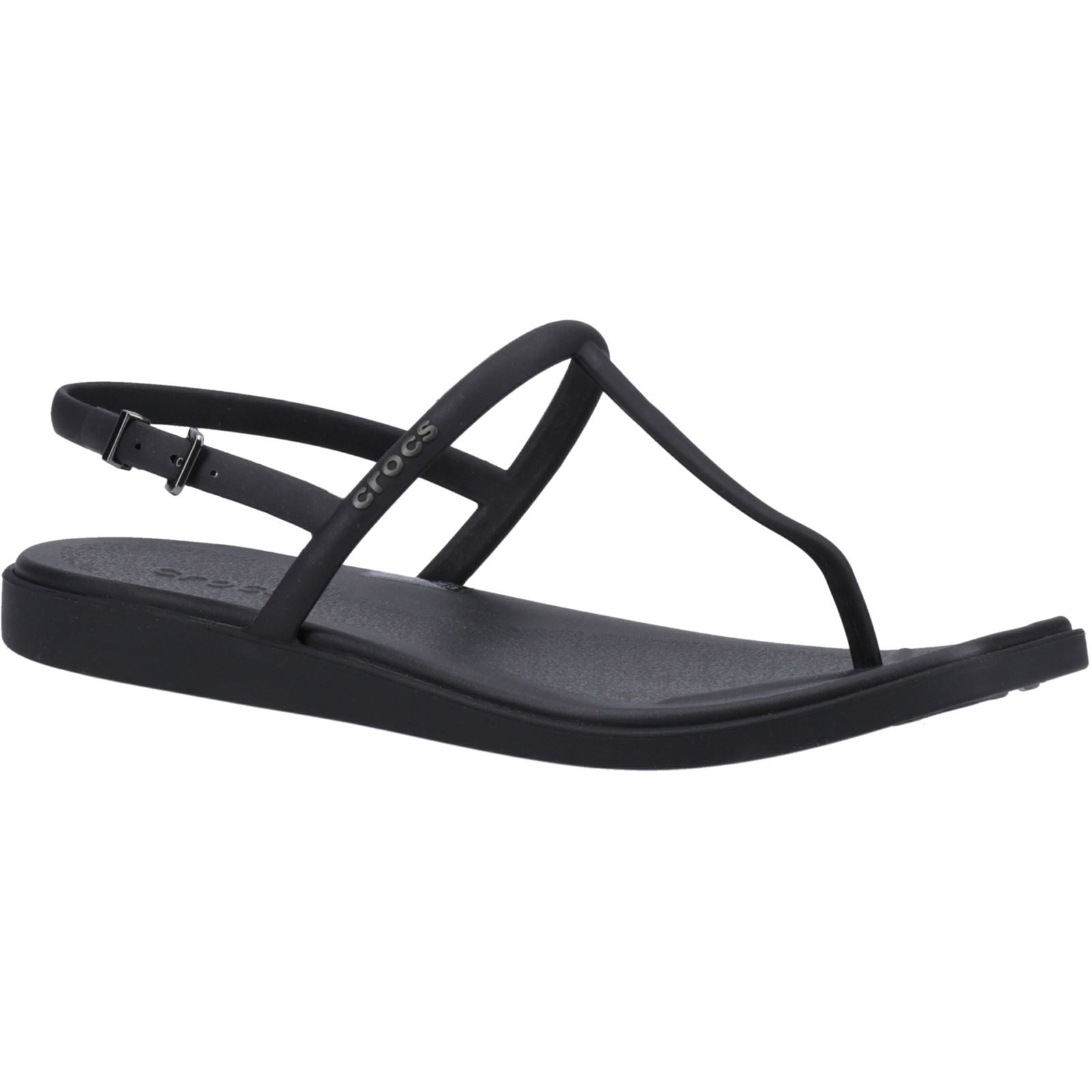 Crocs Miami Thong Flip Synthetic Women's Black Sandals