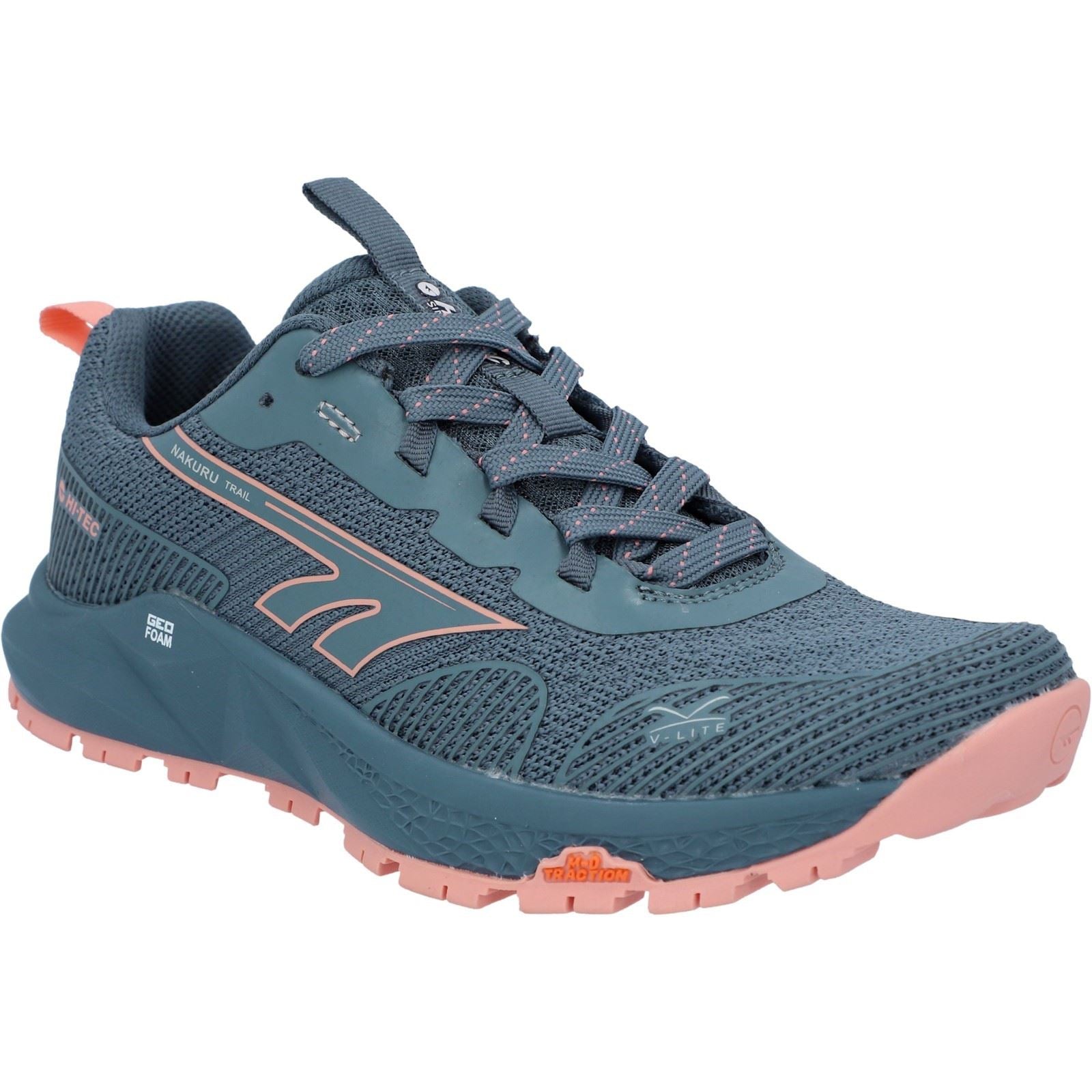 Hi-Tec Geo Nakuru Synthetic Women's Flintstone/Coral Hiking Boots