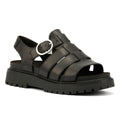 Timberland Clairemont Way Fisherman Leather Women's Black Sandals