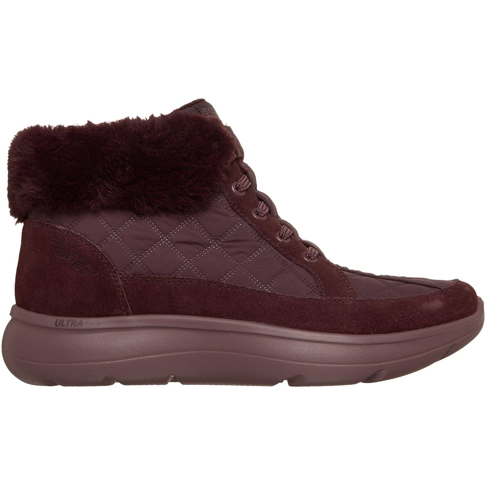 Skechers On-The-Go Encore Elisa Textile Women's Burgundy Winter Ankle Boots