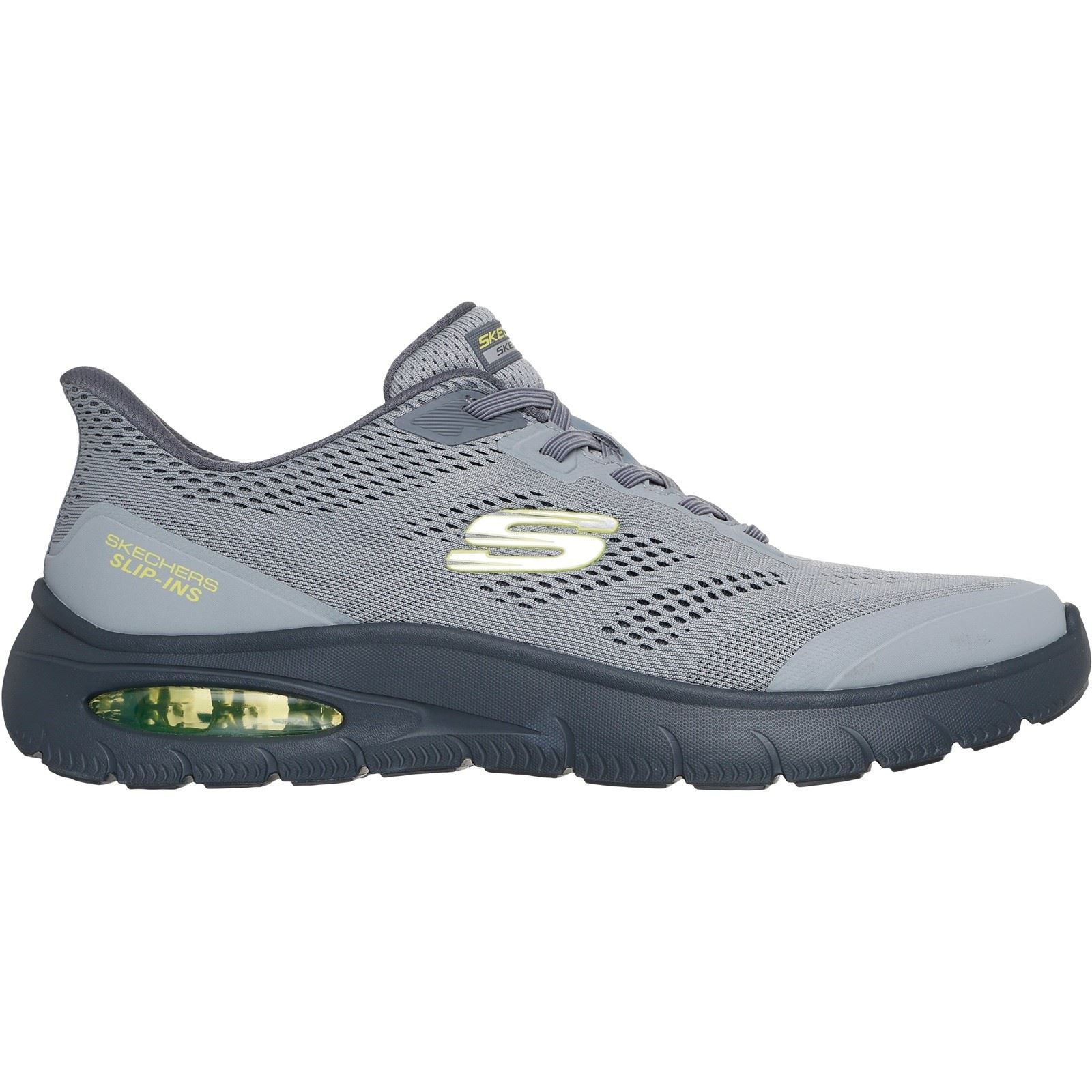Skechers Skech-Air Summits Textile Men's Charcoal/Lime Sneakers