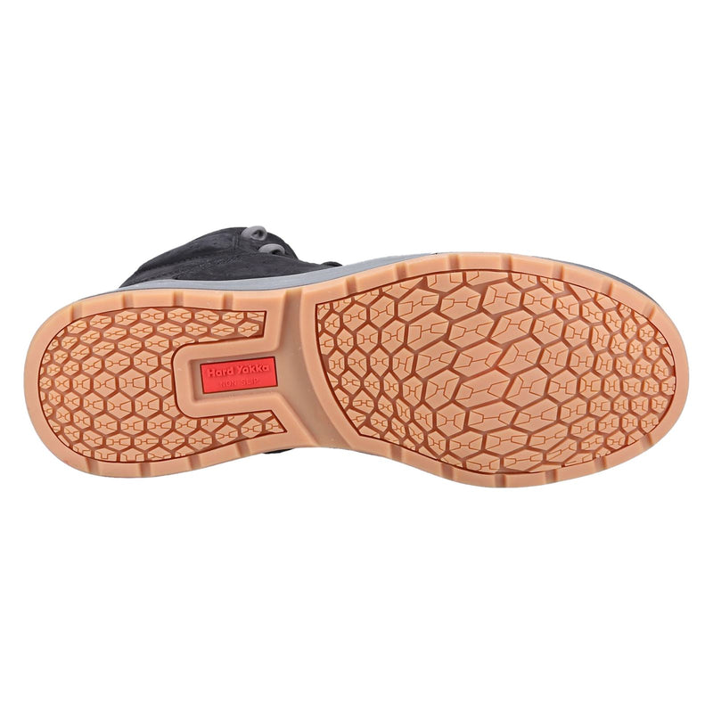 Hard Yakka 3056 Lace Zip Leather Black Safety Boots