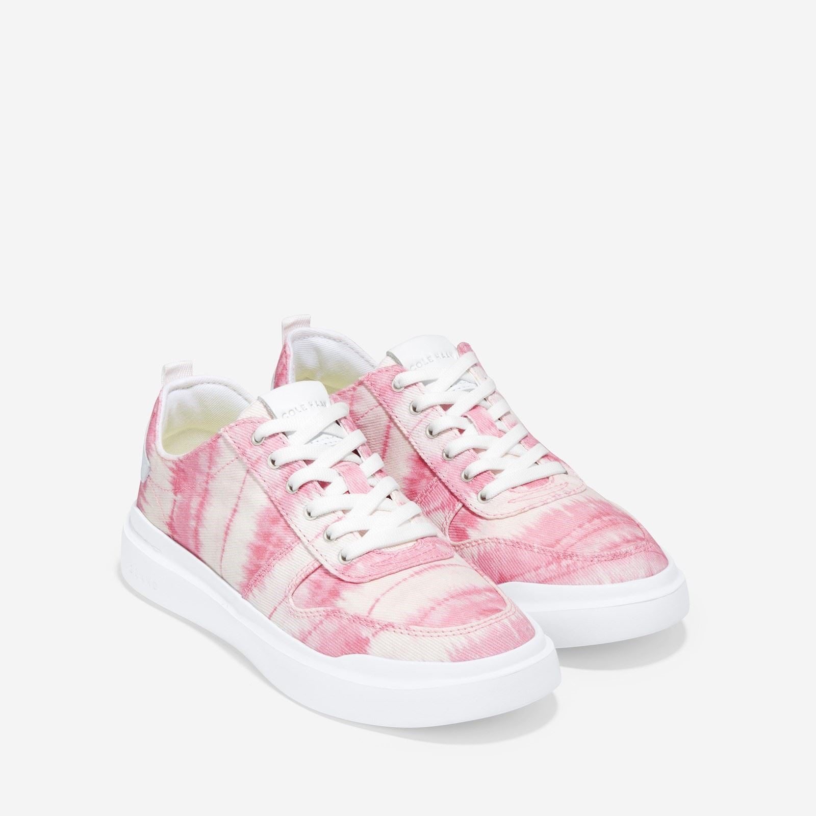 Cole Haan GrandPro Rally Canvas 100% Cotton Women's Pink Ikat Print/Optic White Sneakers