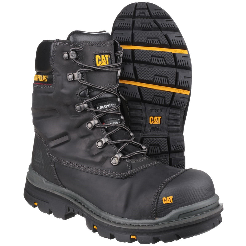 Caterpillar Premier Leather Black Safety Boots