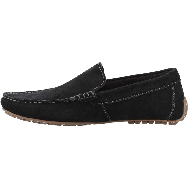 Hush Puppies Ralph Suede Leather Men's Black Loafers