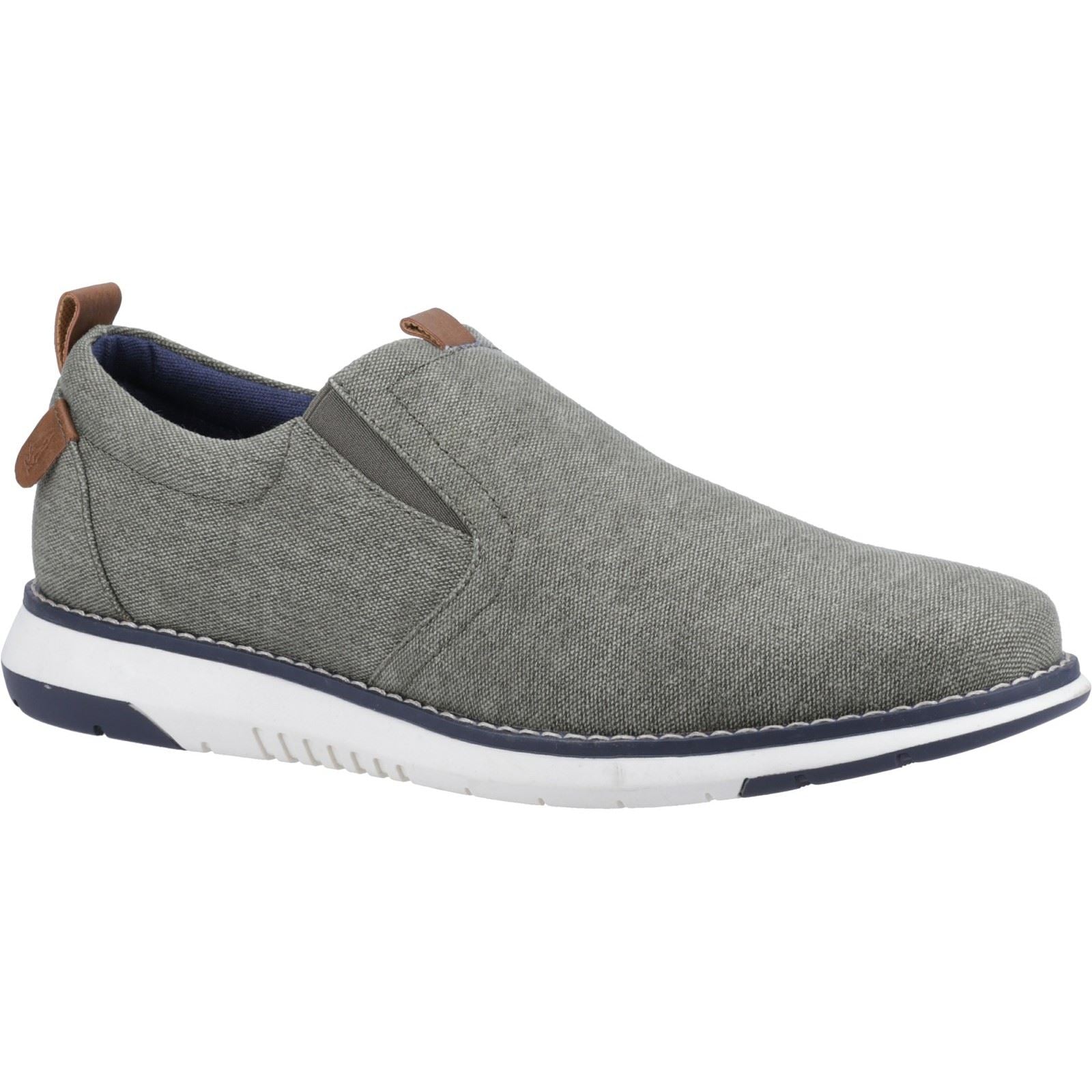 Hush Puppies Benny Canvas Men's Khaki Loafers