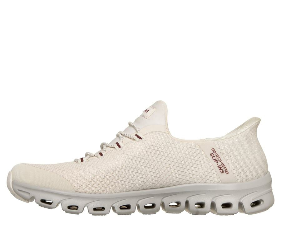 Skechers Slip-Ins Glide Step Vibey Mesh Women's White Sneakers