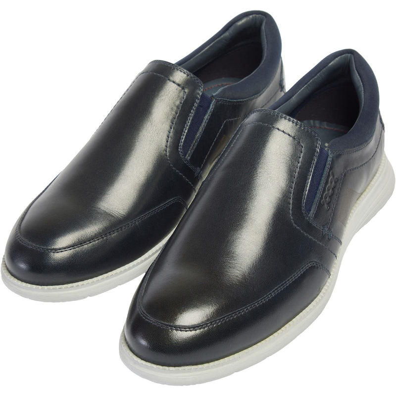 Pod Holden Leather/Textile Men's Navy Sneakers