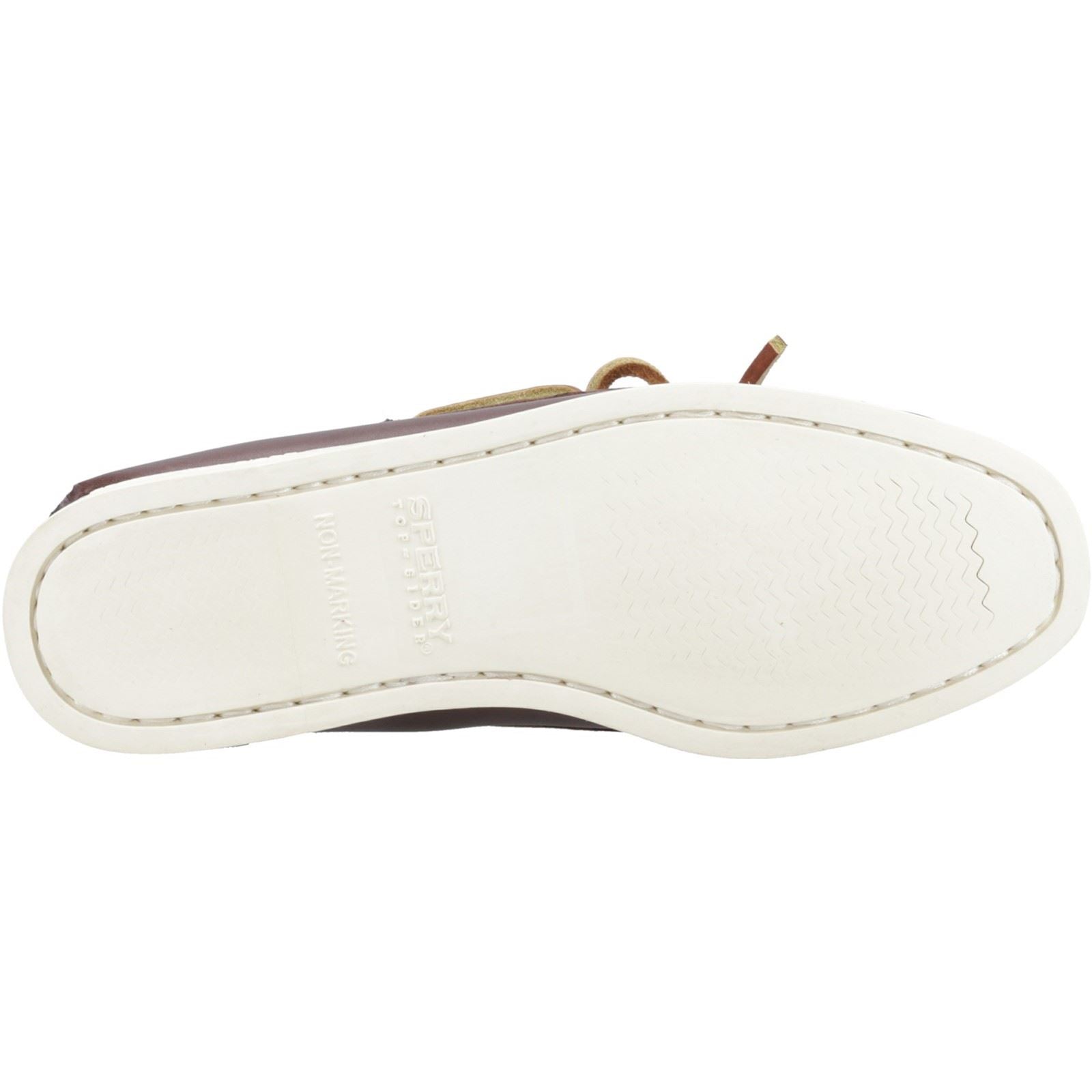 Sperry Authentic 2 Eye Leather Women's Brown Standard Boat Shoes