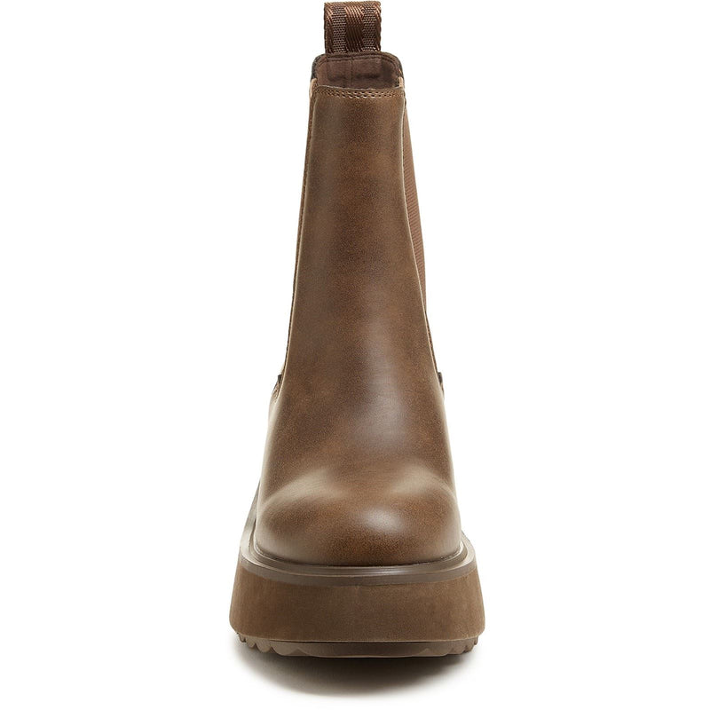 Rocket Dog Heyday Polyurethane Women's Dark Brown Flat Chelsea Boots