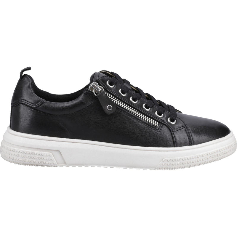 Hush Puppies Martha Leather Women's Black Sneakers