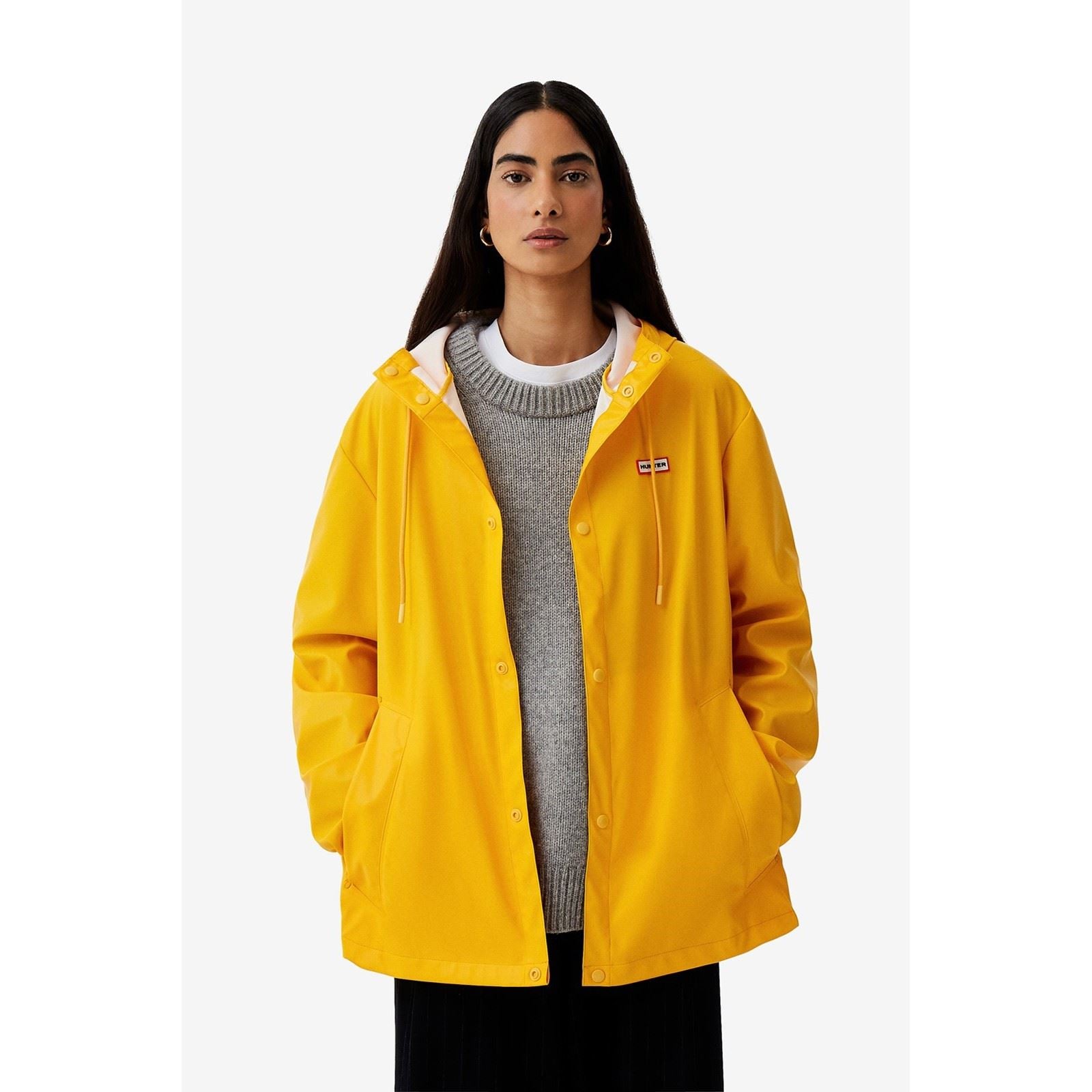 Hunter Izzy Hooded Unisex Adults Gold Jacket