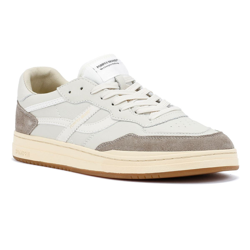 Pompeii Elan Leather Men's Ecru/Taupe Sneakers