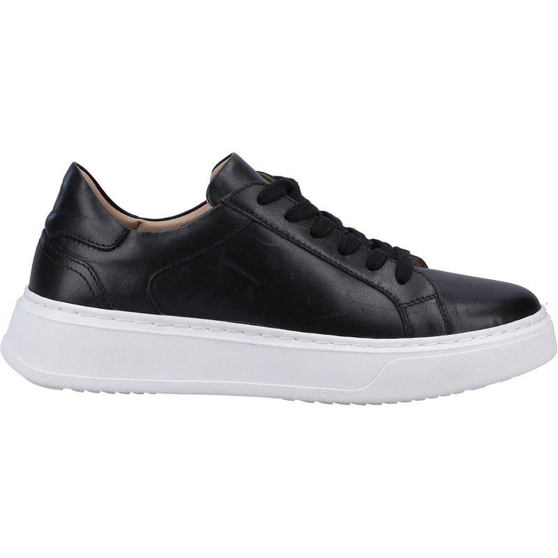 Hush Puppies Camille Leather Women's Black Sneakers