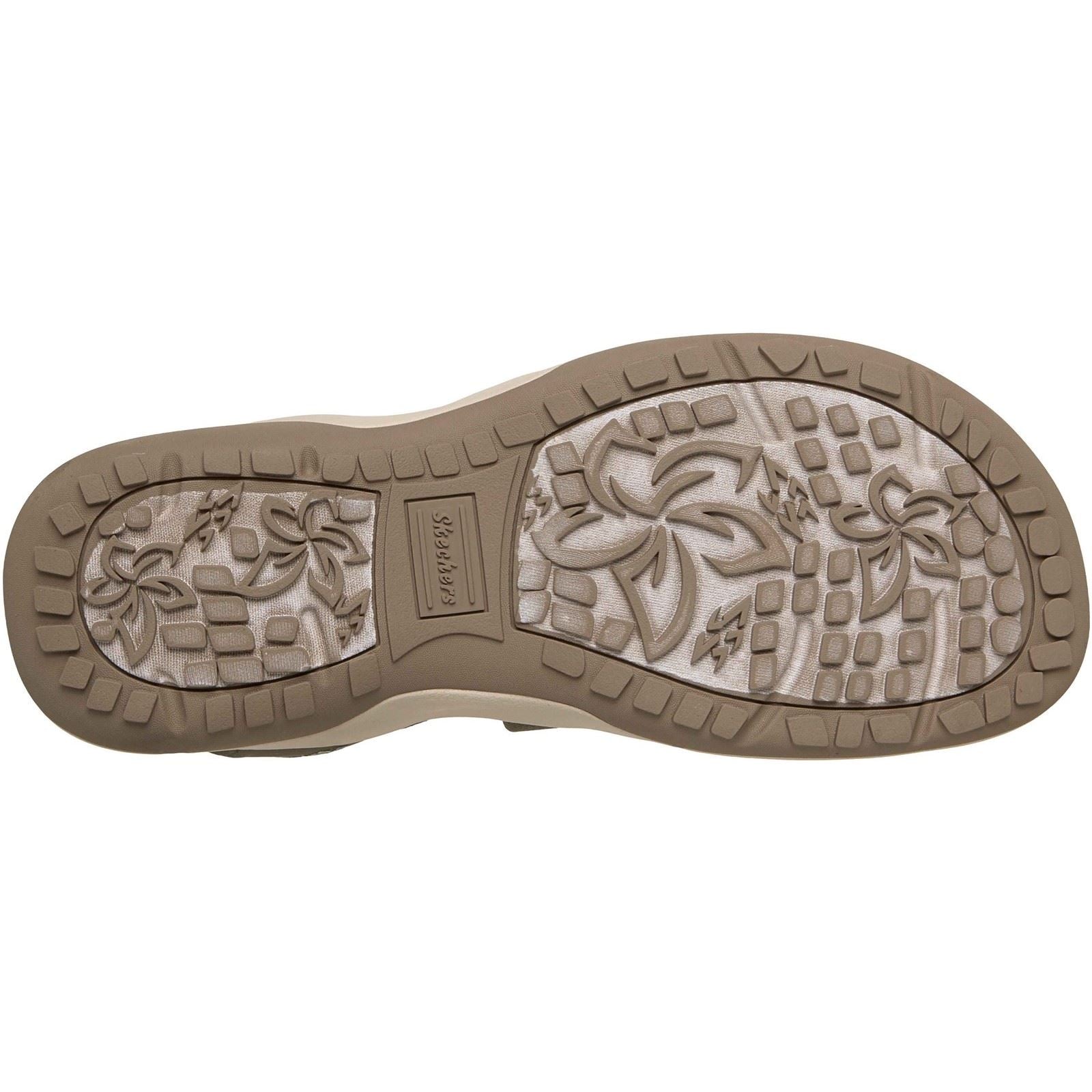 Skechers Reggae Slim Stretch Flex Textile Women's Olive Sandals