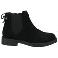 Hush Puppies Maddy Wide Suede Women's Black Boots