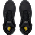 Hard Yakka 3056 Lace Zip Leather Black Safety Boots