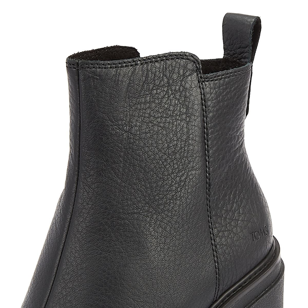 TOMS Rya Leather Women's Black Boots