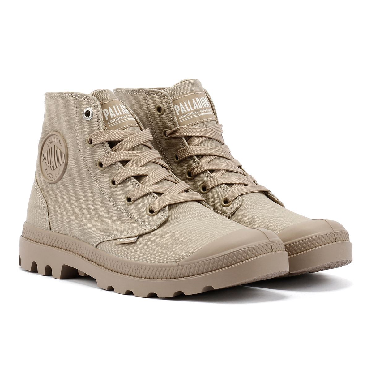 Palladium Pampa Hi Mono Chrome Vintage Khaki Boots