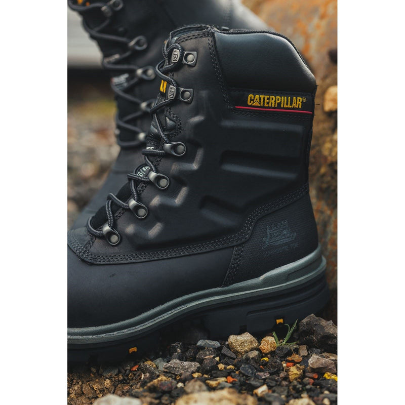 Caterpillar Premier Leather Black Safety Boots