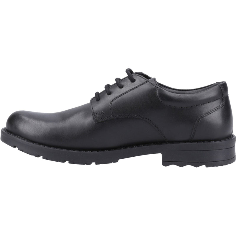 Hush Puppies Bruno Junior Leather Boys's Black Derby Shoes