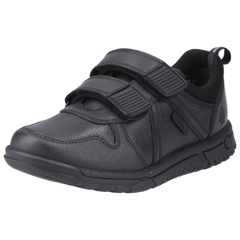 Hush Puppies Spencer Junior Leather Boys's Black Shoes