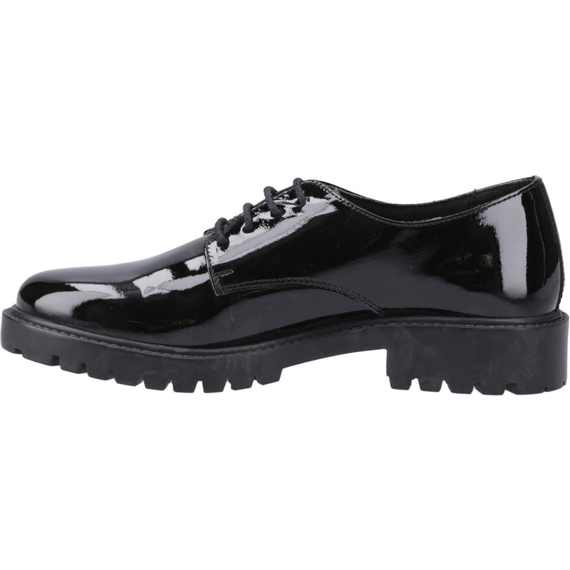 Hush Puppies Aubrey Leather Girls's Black Derby Shoes