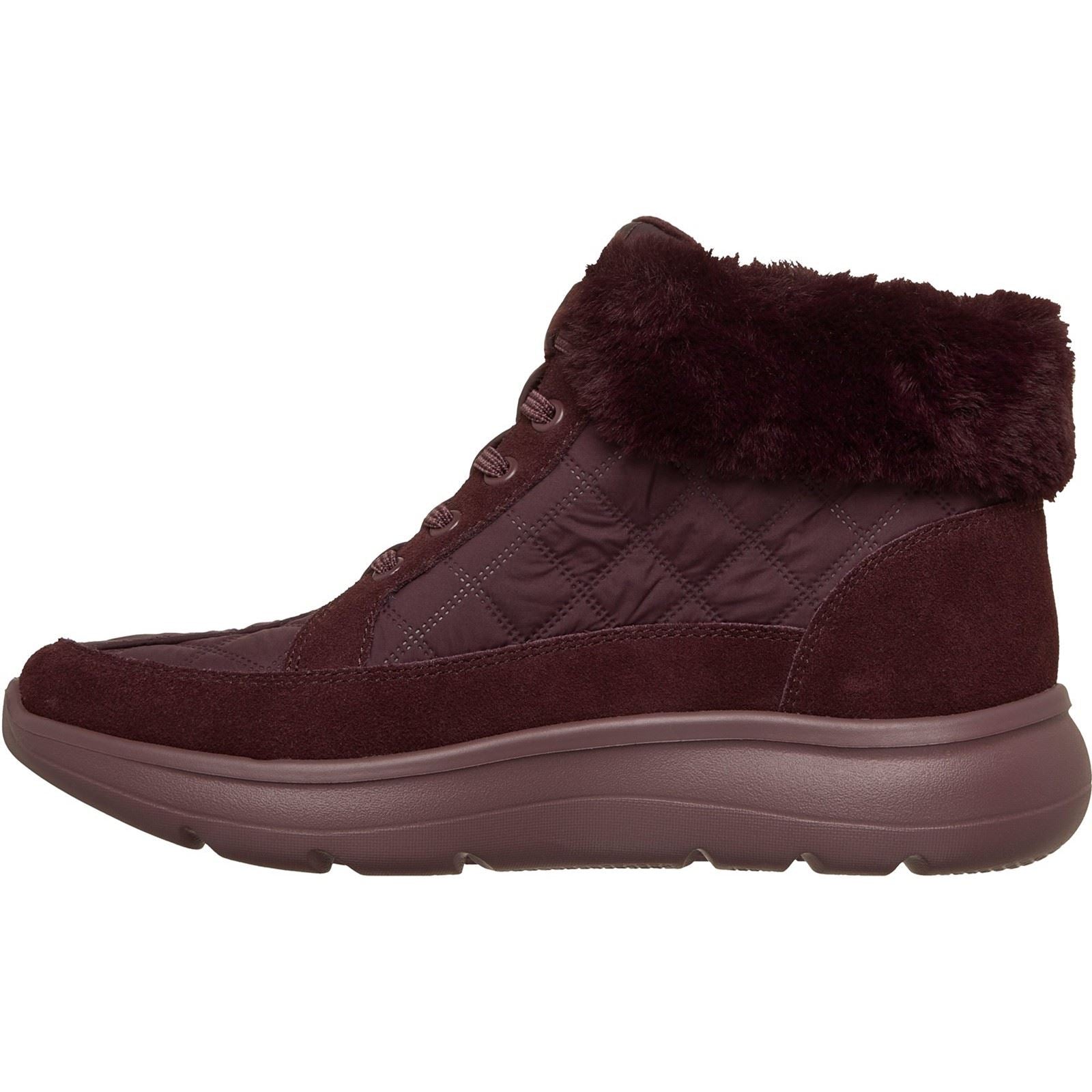 Skechers On-The-Go Encore Elisa Textile Women's Burgundy Winter Ankle Boots