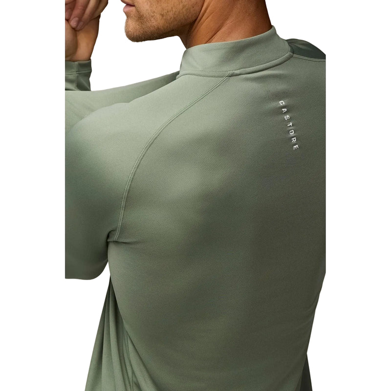 Castore Adapt Training 1/4 Zip Top Polyester Men's Green Activewear T-Shirts
