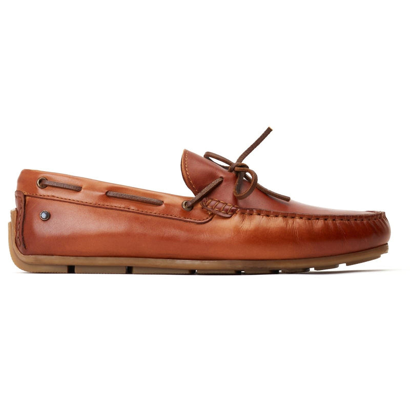 Base London Brooks Leather Men's Burnt Tan Loafers