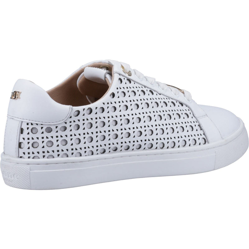 Dune Ease Leather Women's White Sneakers
