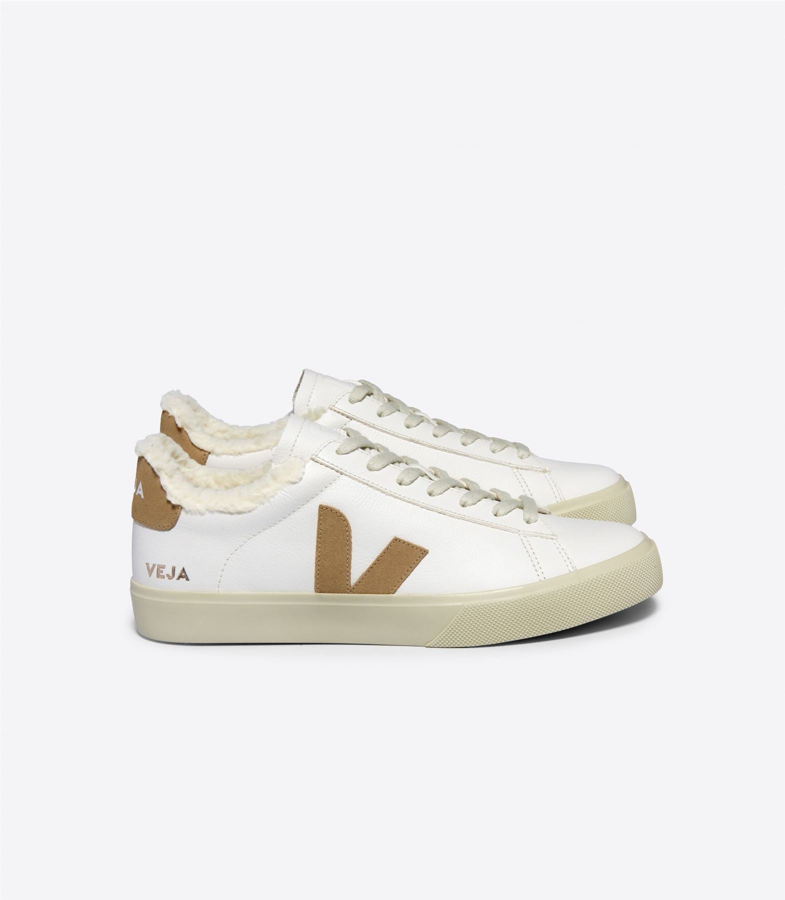 Veja Campo Winter Leather Women's White/Tan Sneakers
