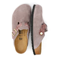 Birkenstock Boston Braided Suede Women's Purple Narrow Fit Clogs