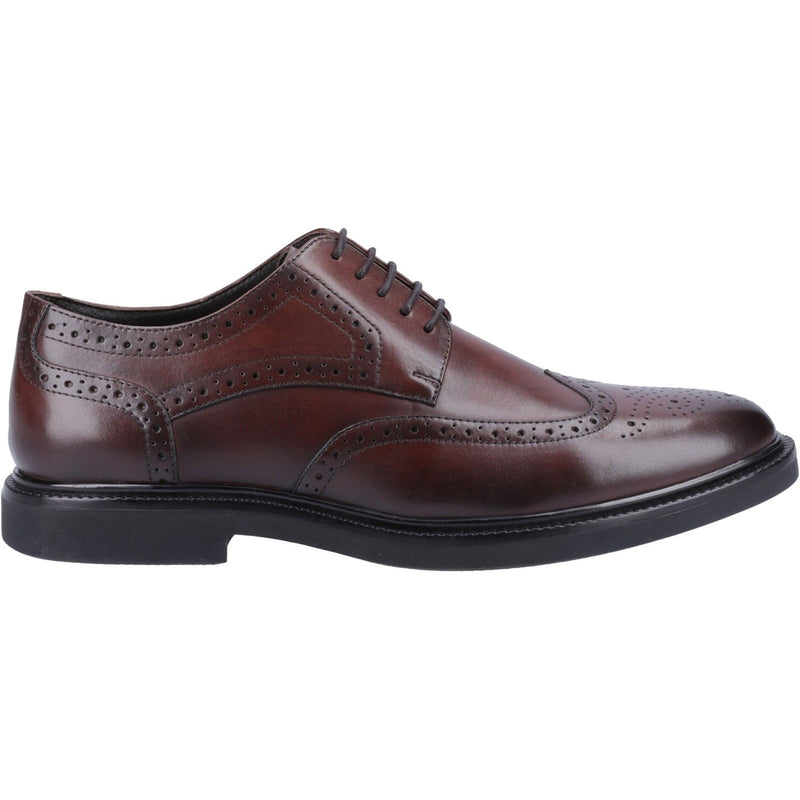 Hush Puppies Kingston Leather Men's Chocolate Brogues Shoes