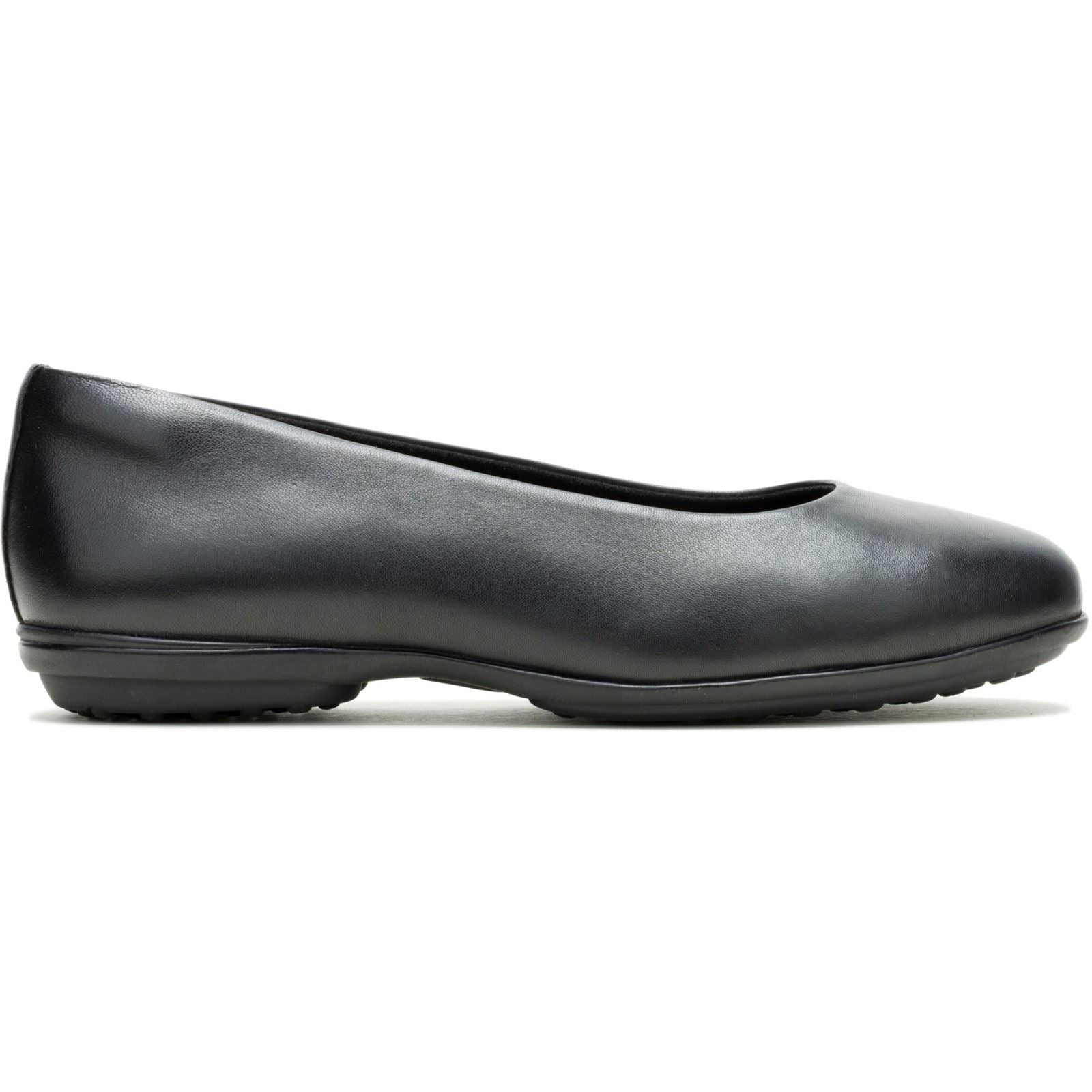 Hush Puppies Alice Flat Leather Women's Black Standard Flats