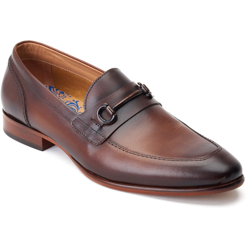 Base London Russo Leather Men's Burnt Brown Loafers
