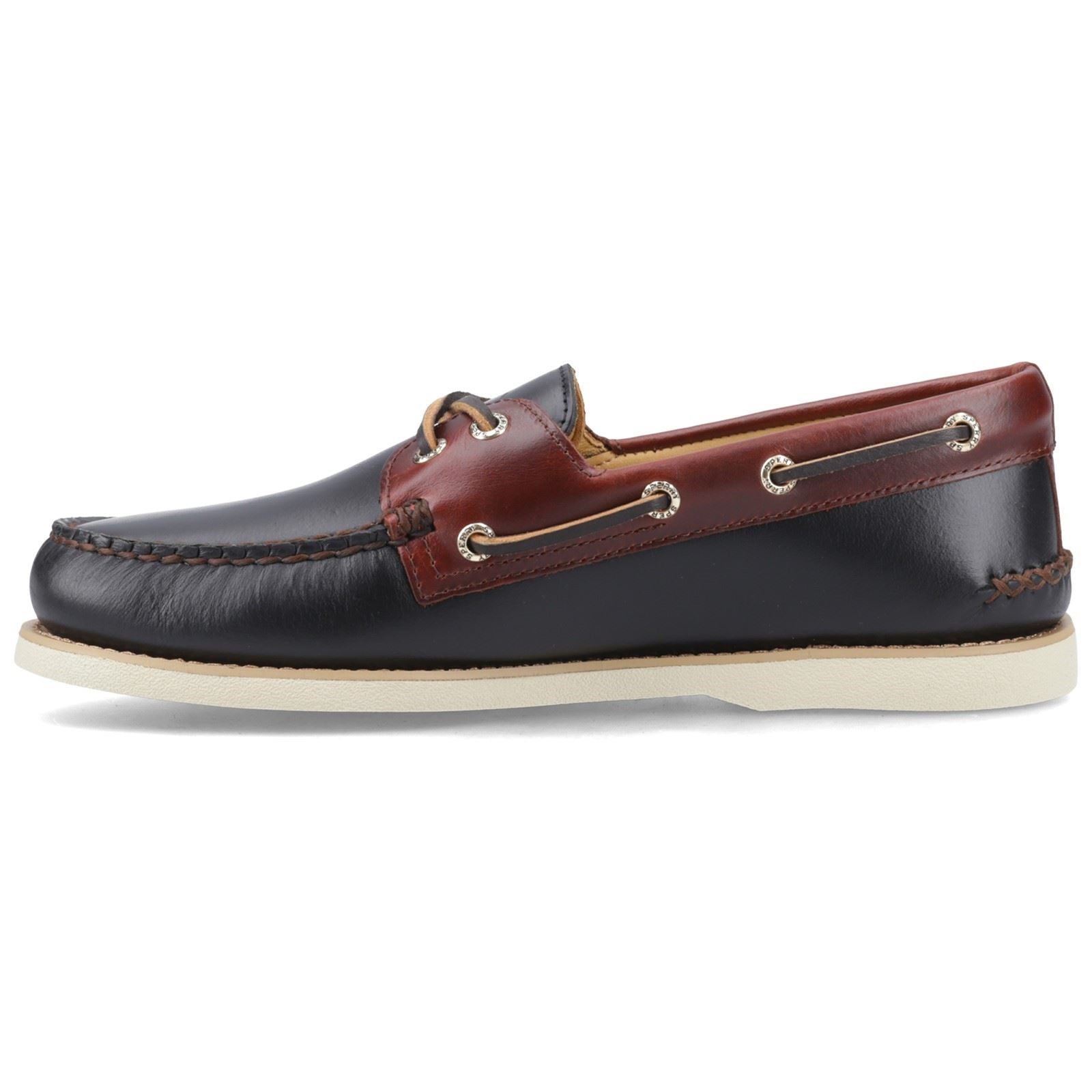 Sperry Authentic Gold Cup Leather Men's Black/Brown Boat Shoes