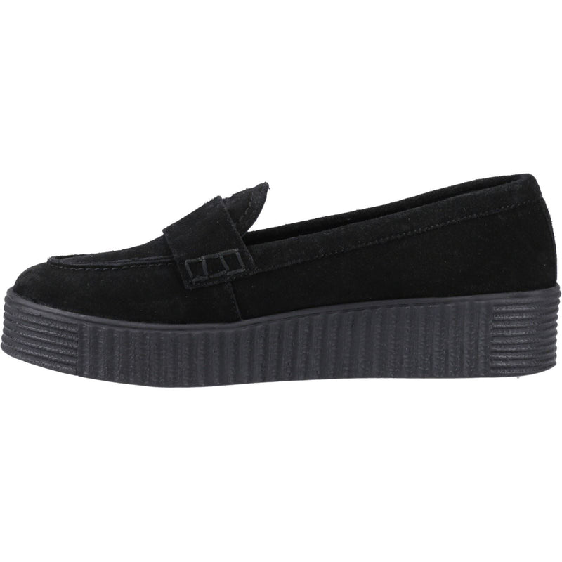 Hush Puppies Tamara Suede Women's Black Loafers