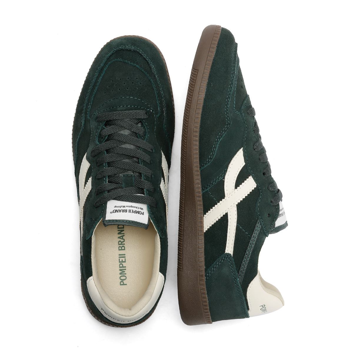 Pompeii Elan Sala Suede Men's Forest/Ecru Sneakers