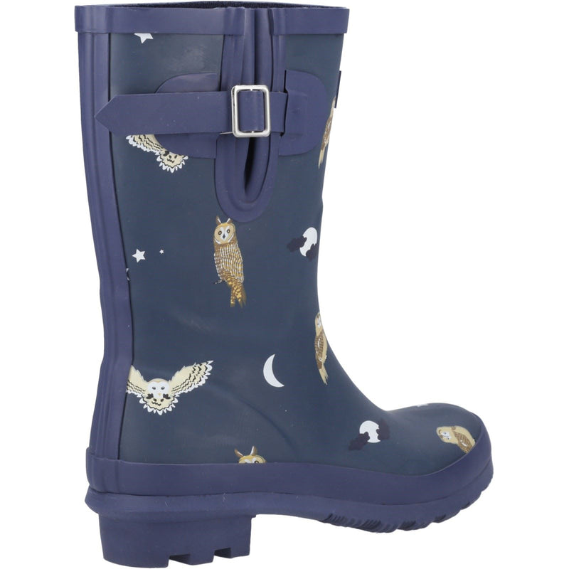 Cotswold Woodland Mid Rubber Women's Owls Wellington Boots