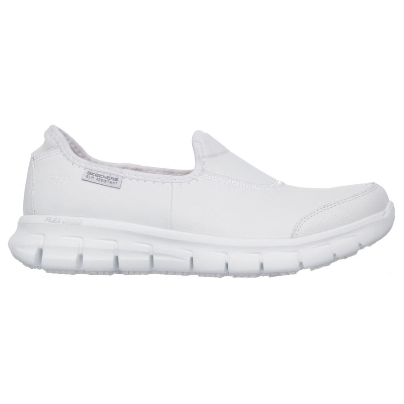 Skechers Workwear Sure Track Leather Women's White Sneakers