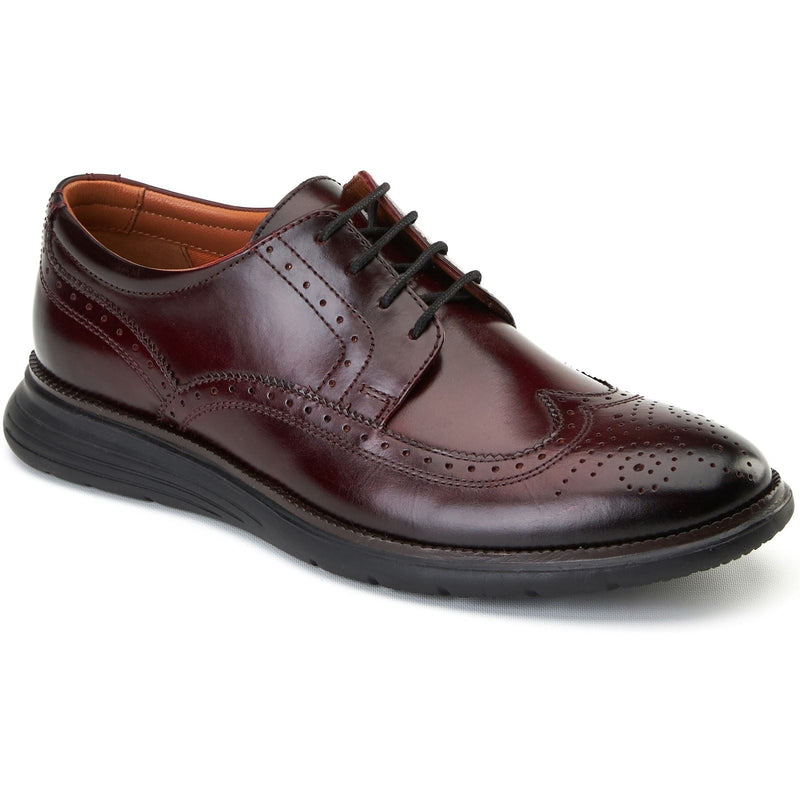 Base London Flight 25 Leather Men's Bordo Brogues Shoes
