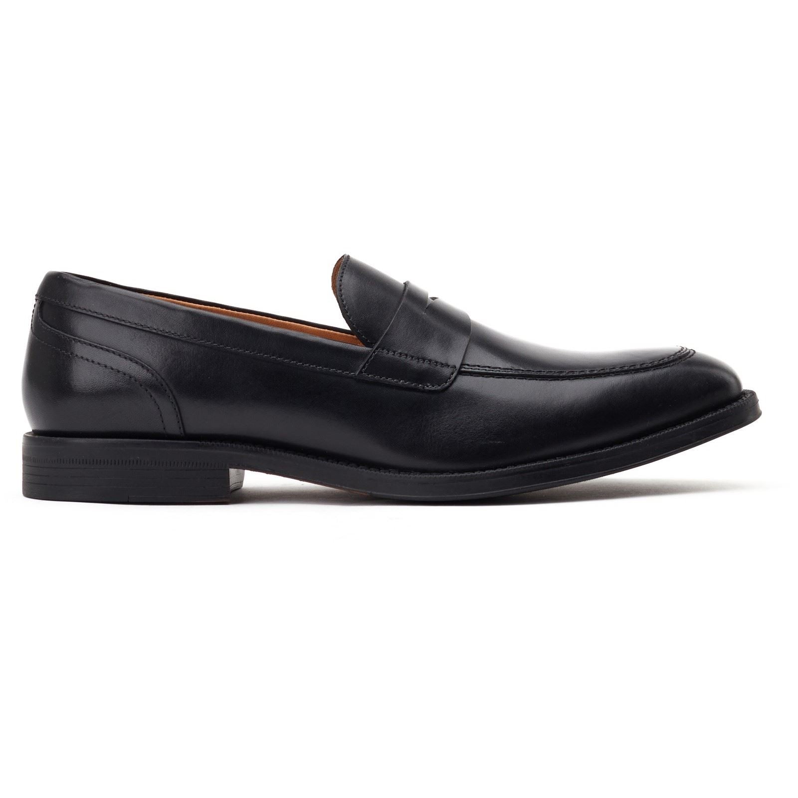 Base London Kennedy Leather Men's Black Slip-On Shoes