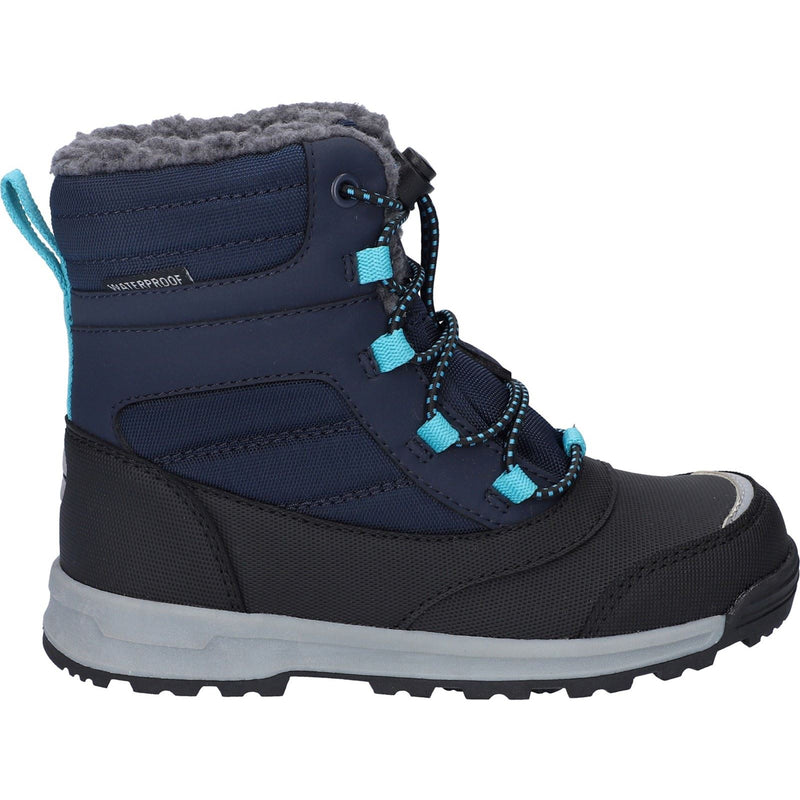 Hi-Tec Leo Nylon Bluenights/Black/Peacock Blue Winter Mid Calf Boots