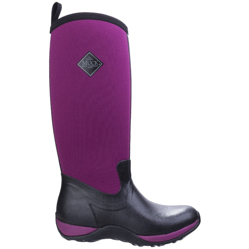 Muck Boots Arctic Adventure Synthetic Black/Maroon Wellington Boots