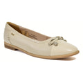 Pod Priya Leather Women's Taupe Flats