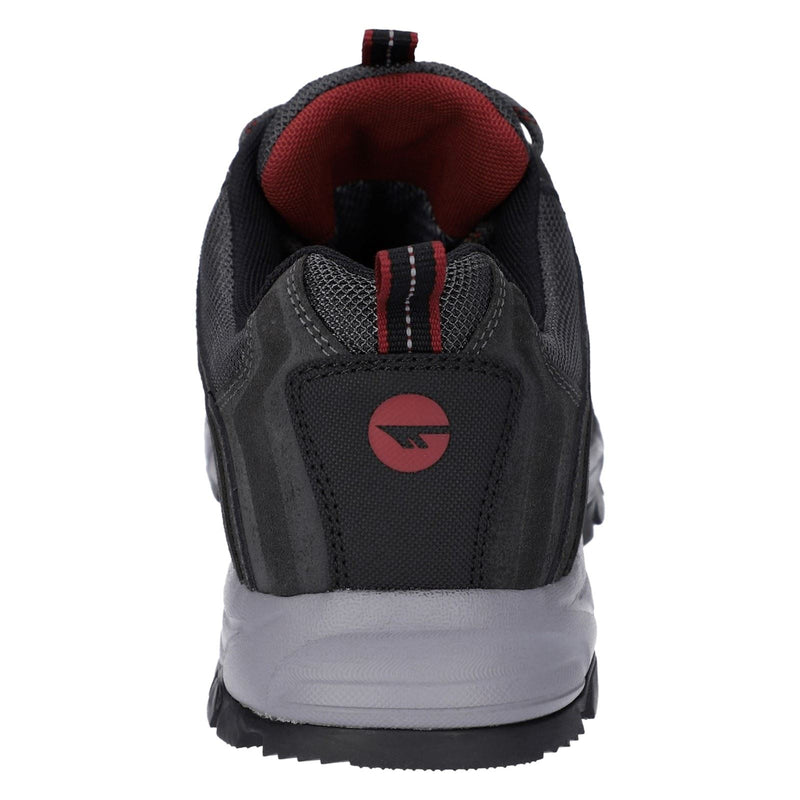 Hi-Tec Auckland Lite Leather Men's Graphite Grey/Dark Red Hiking Boots