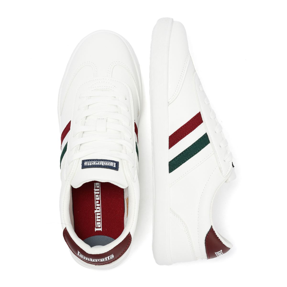 Lambretta Vulkan Men's White Italian Sneakers