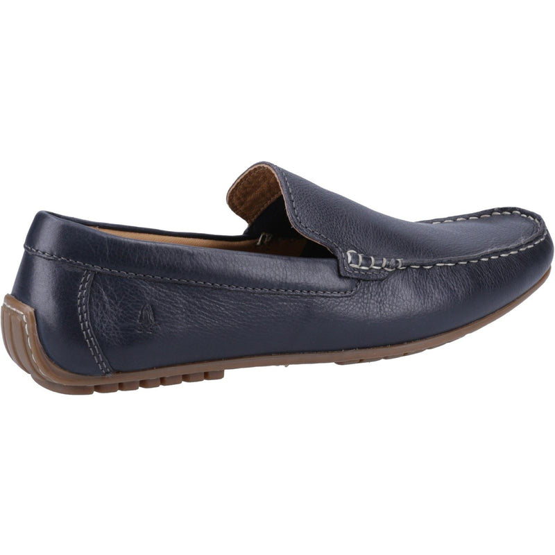 Hush Puppies Ralph Leather Men's Navy Boat Shoes