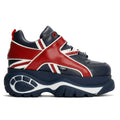 Buffalo 1339-14 Leather Women's Blue/Red Sneakers